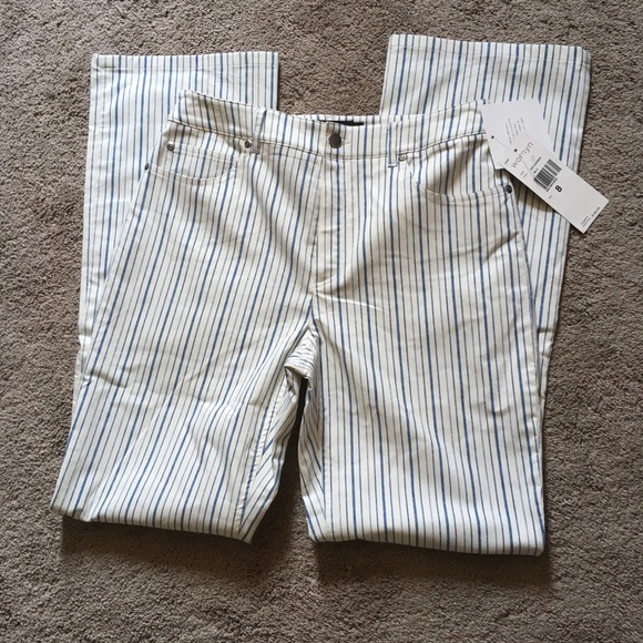 ‼️FINAL DROP‼️ NWT Sz 8 Womyn 5 pocket stripes jeans - Picture 3 of 12